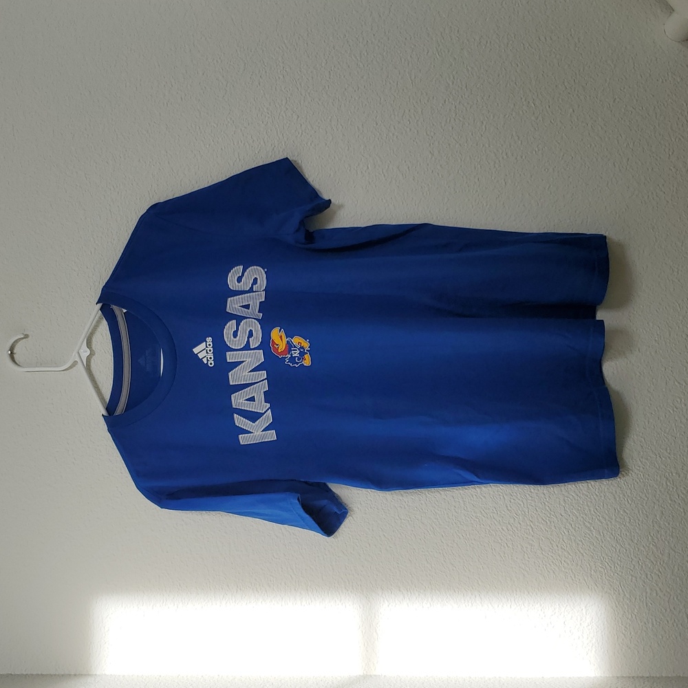 Adidas Kansas University Shirt Size Large